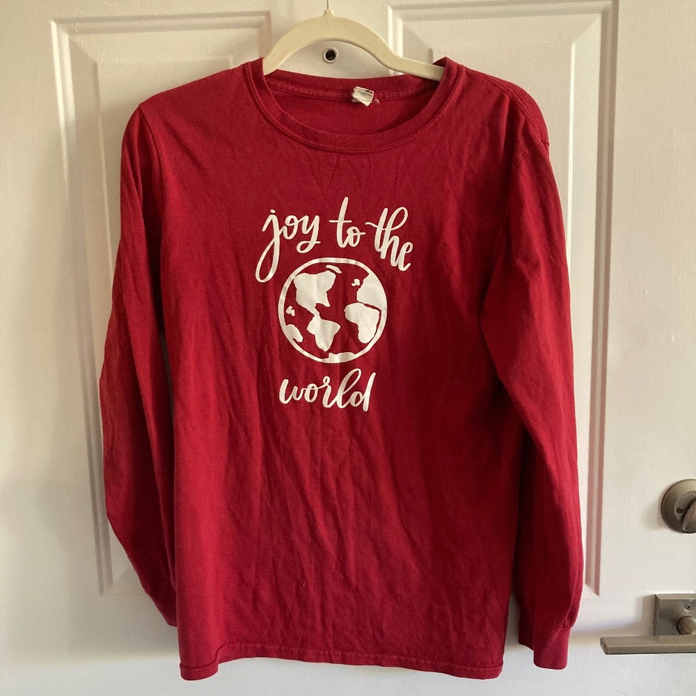 Womens Elly and Grace Joy to the World Tee Size S